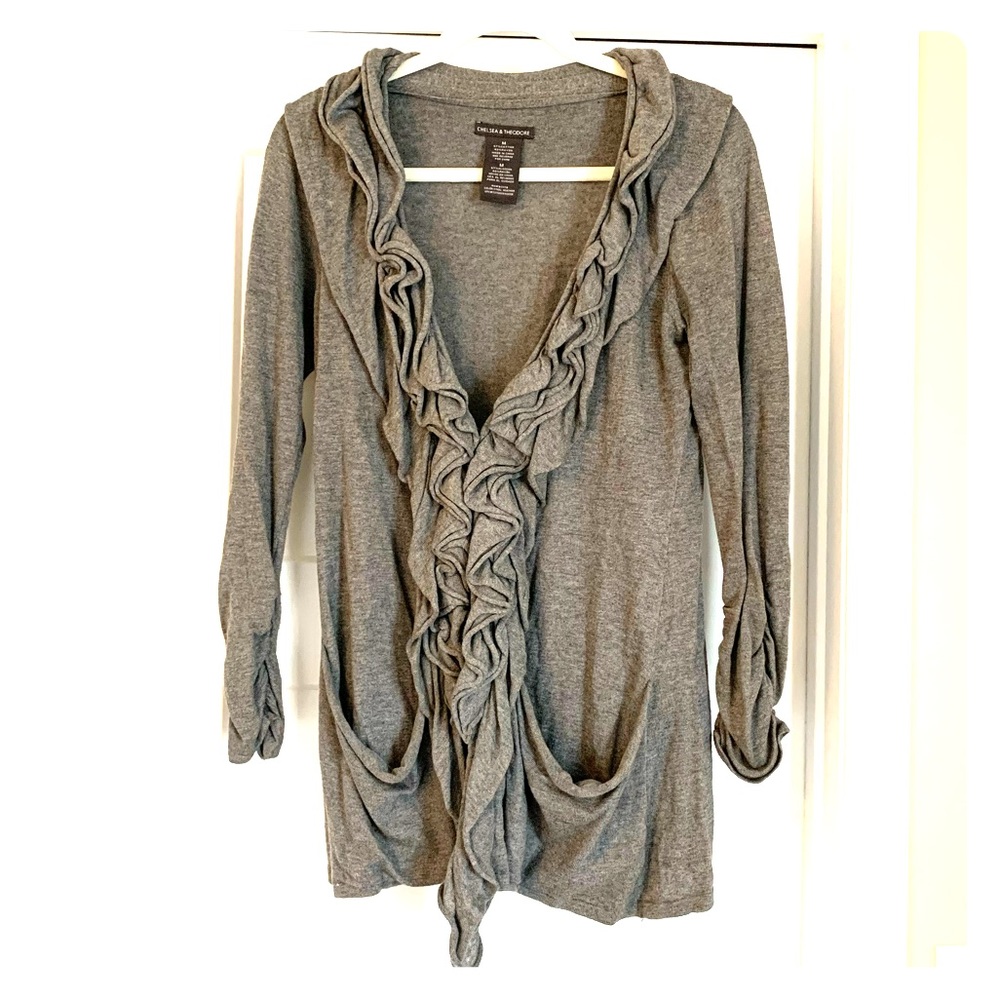 Dressy grey women’s sweater M